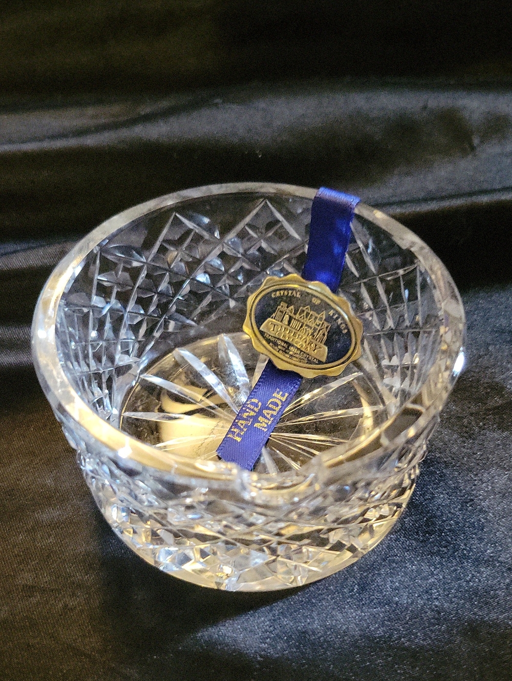 Genuine Tipperary Crystal Ash Tray or Trinket Holder from Ireland